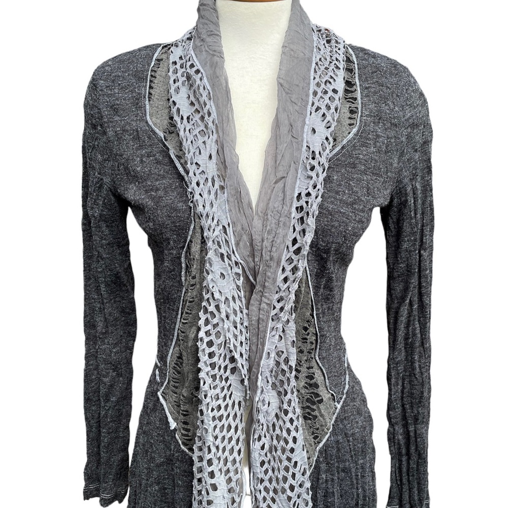 Grey Top with Long Sleeves